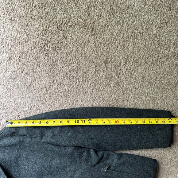 Prada Jacket Womens 44 Vtg 100% Wool US Size 8 1A8004 Authentic Grey Full Zip - Picture 11 of 14